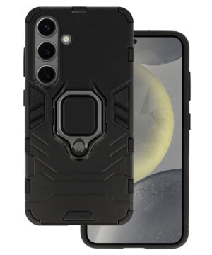 Хибриден калъф гръб Ring Armor Case Samsung Galaxy S25 - черен